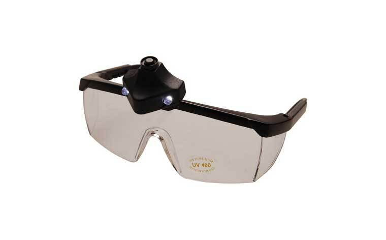 Veiligheidsbril met ledlamp<br /><FONT SIZE=\"0.8\">BGS 3631</FONT>
